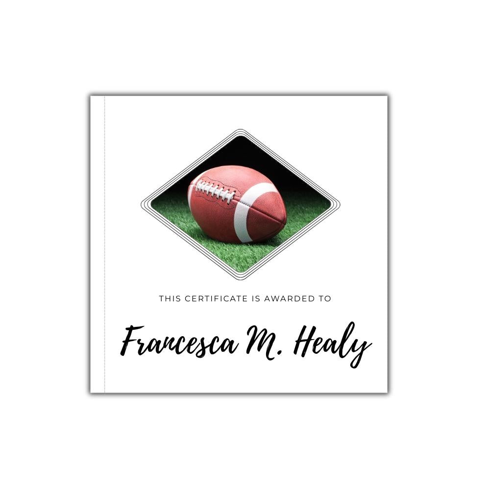 Engraving Notebook for Rugby