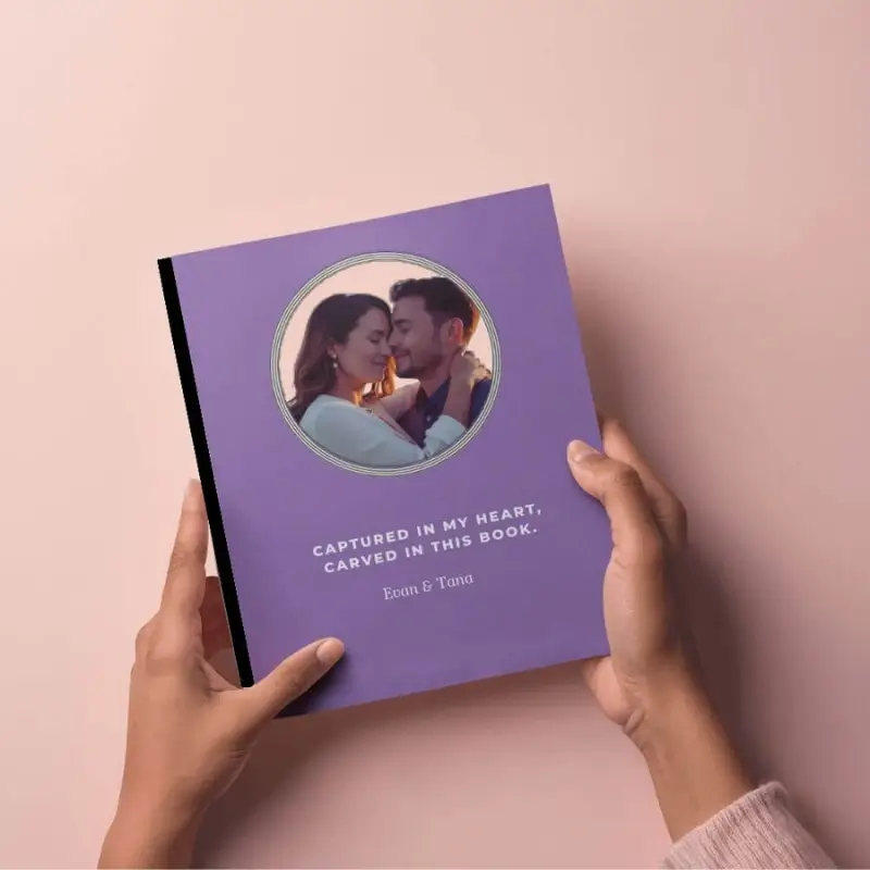 Home custom laser carved 3d portrait journal