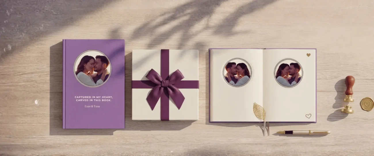 Handcrafted 3D laser-carved journal for gift